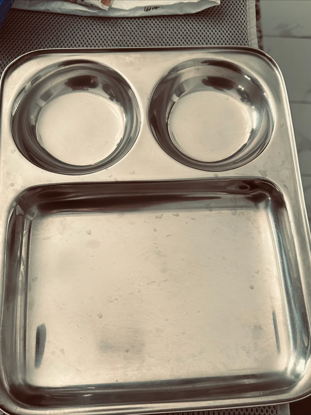 Stainless Steel Divided plate set of 5 thumbnail