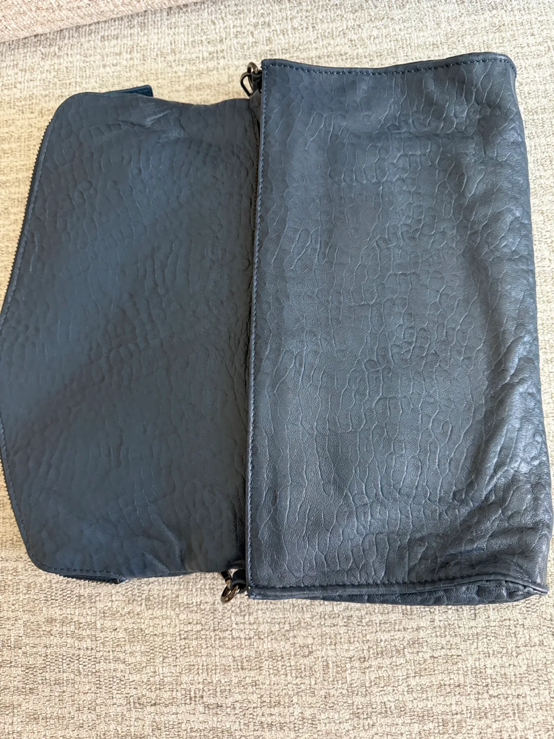 Blackyard Blue Leather Clutch image indicator(5)