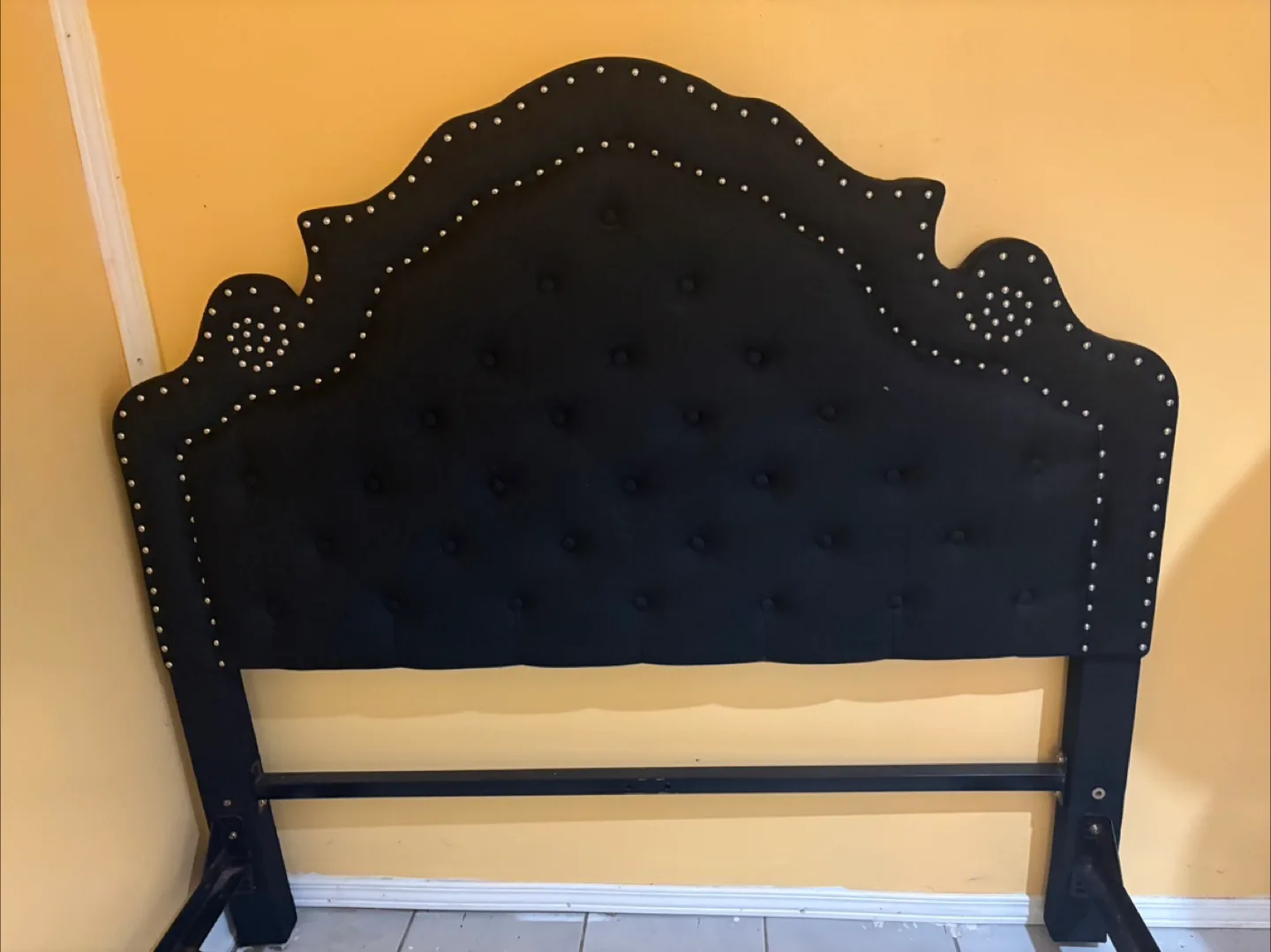 Black Upholstered Headboard thumbnail
