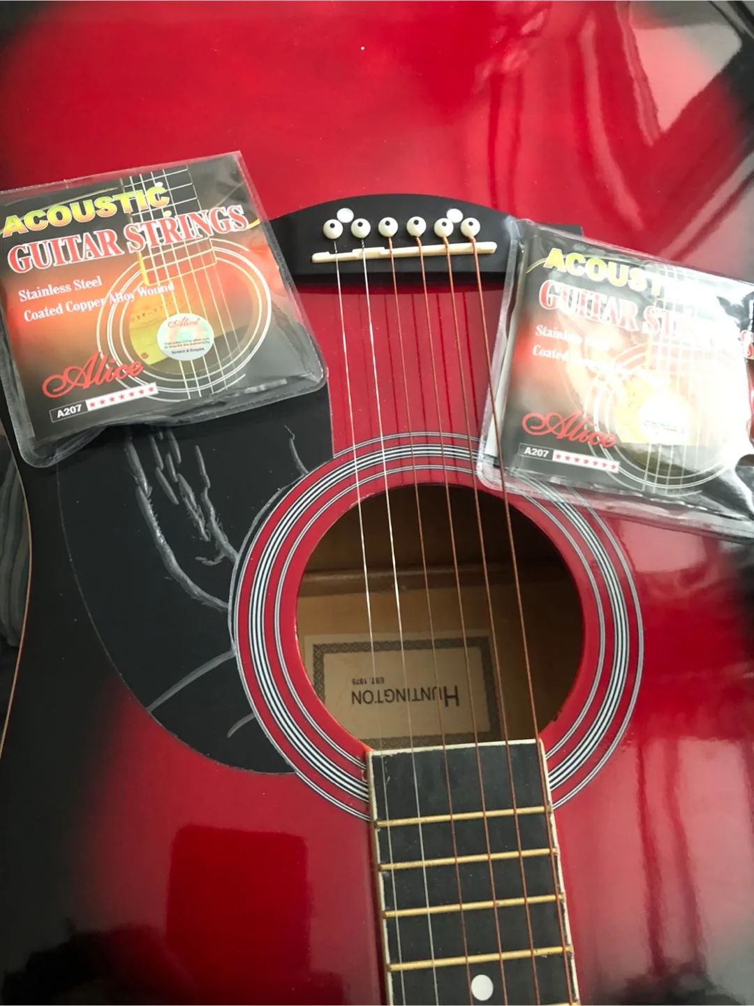 Denver 3/4 Size Acoustic Guitar - Red image indicator(4)