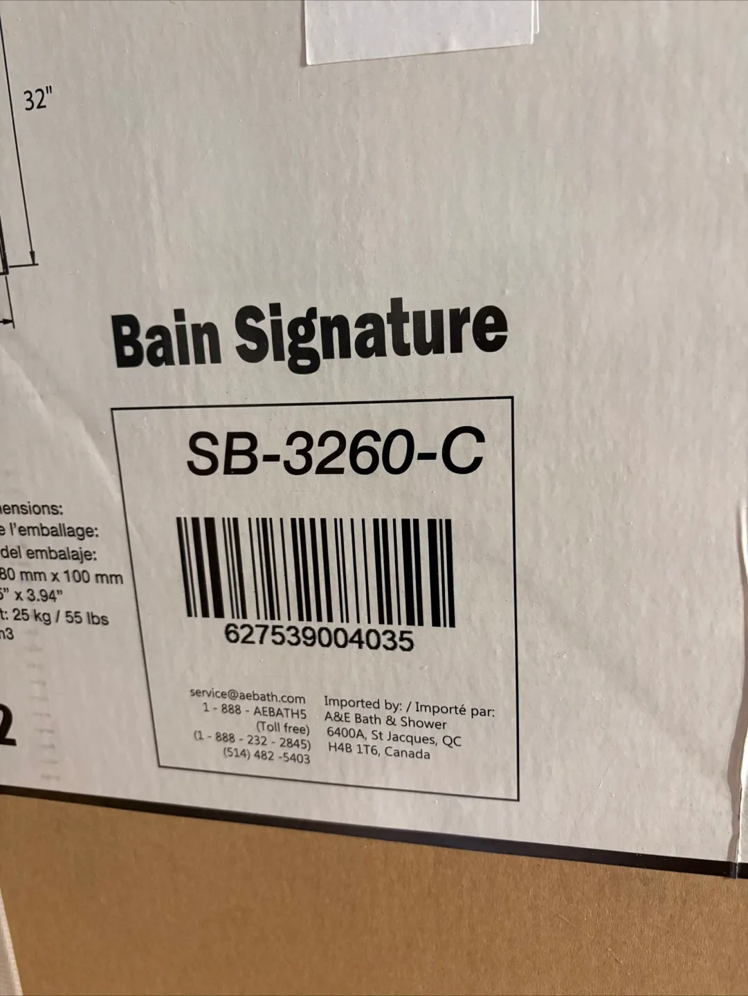 Shower Base-  Signature Base 60"x32" image indicator(2)