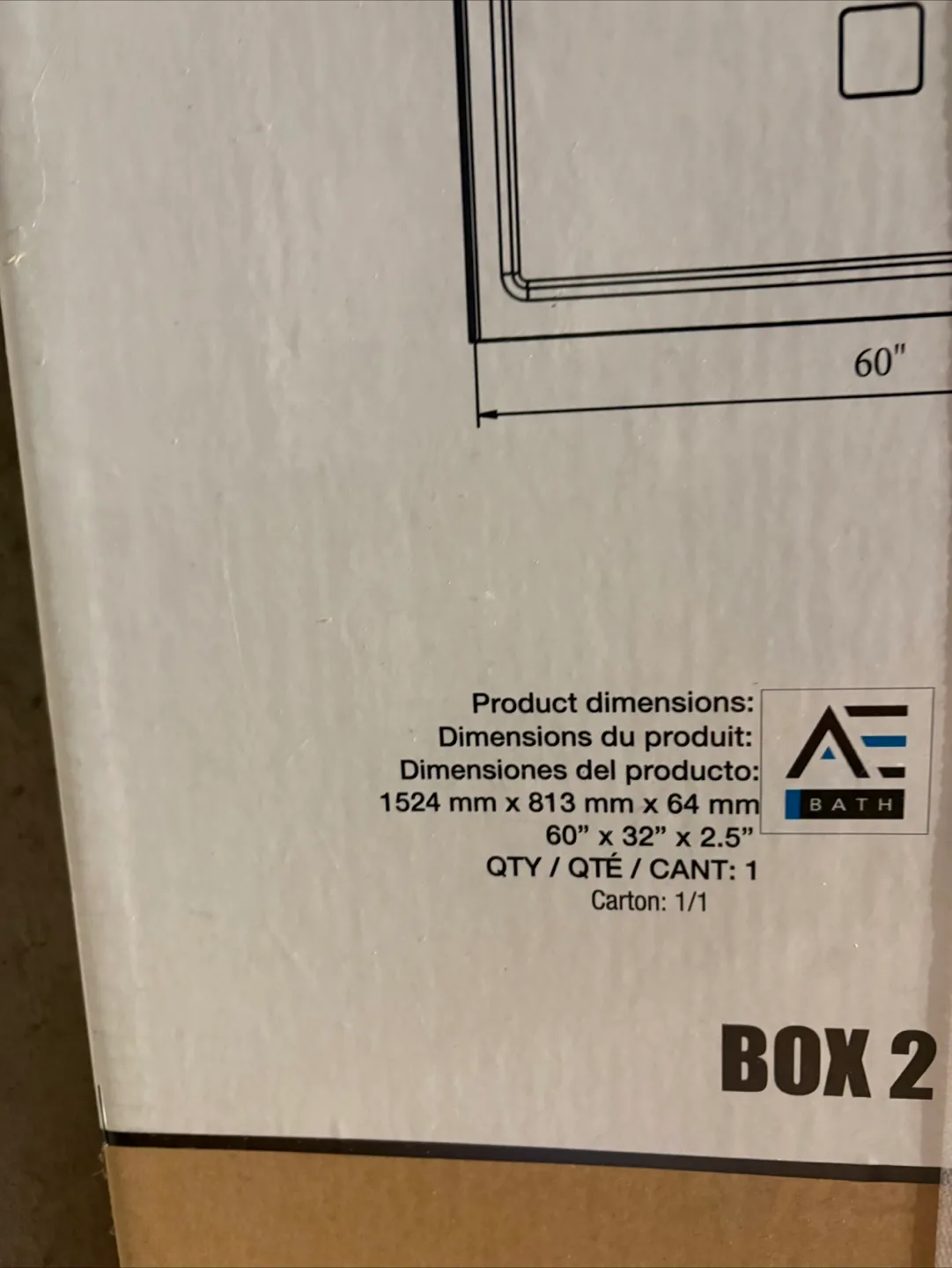 Shower Base-  Signature Base 60"x32" image indicator(3)