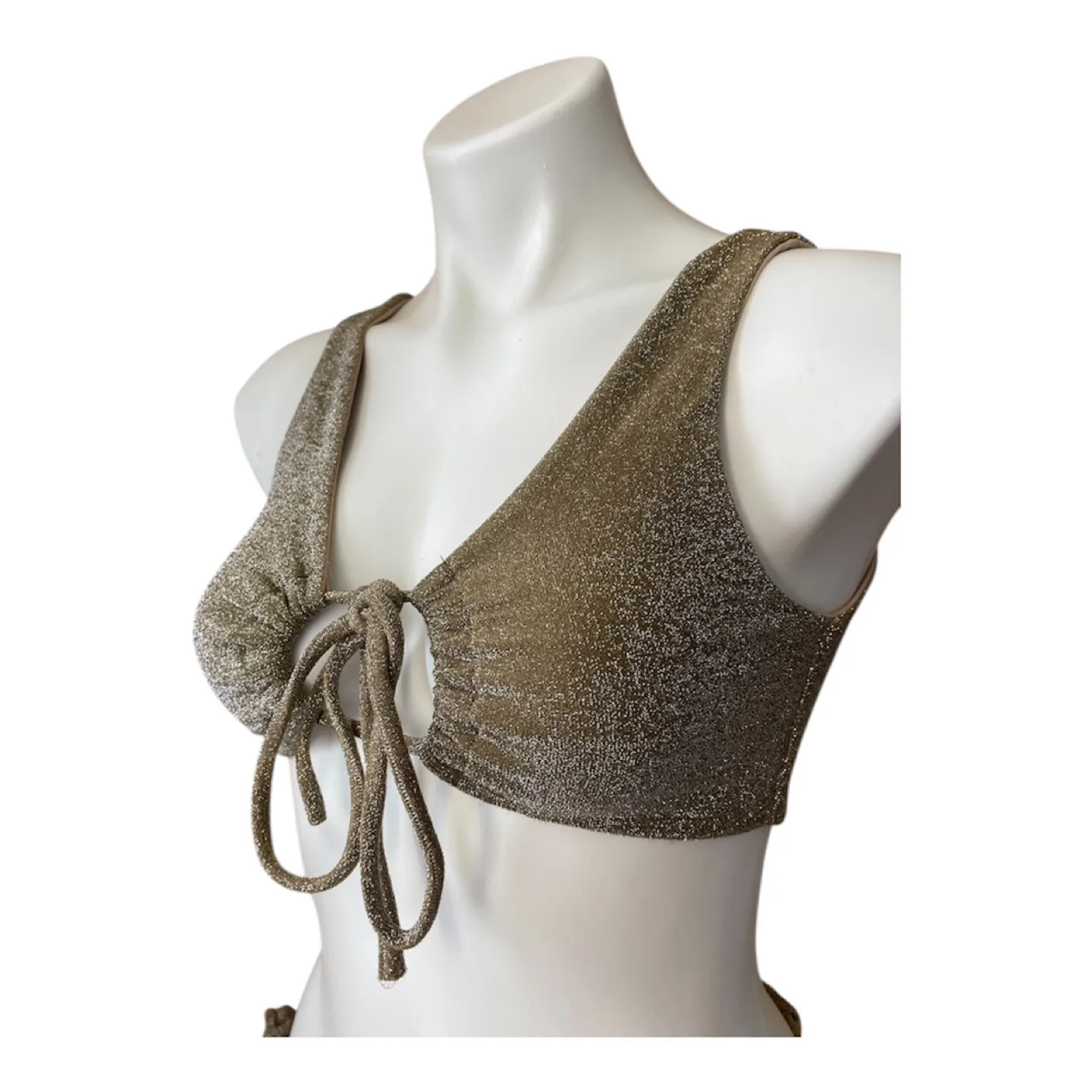 NWT Vintage 2000s Y2K Bikini  Push Up Top XS image indicator(2)