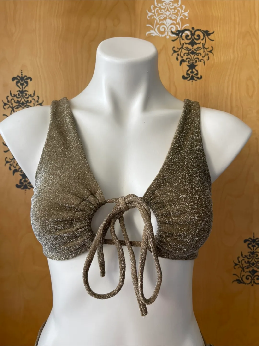 NWT Vintage 2000s Y2K Bikini  Push Up Top XS image indicator(7)