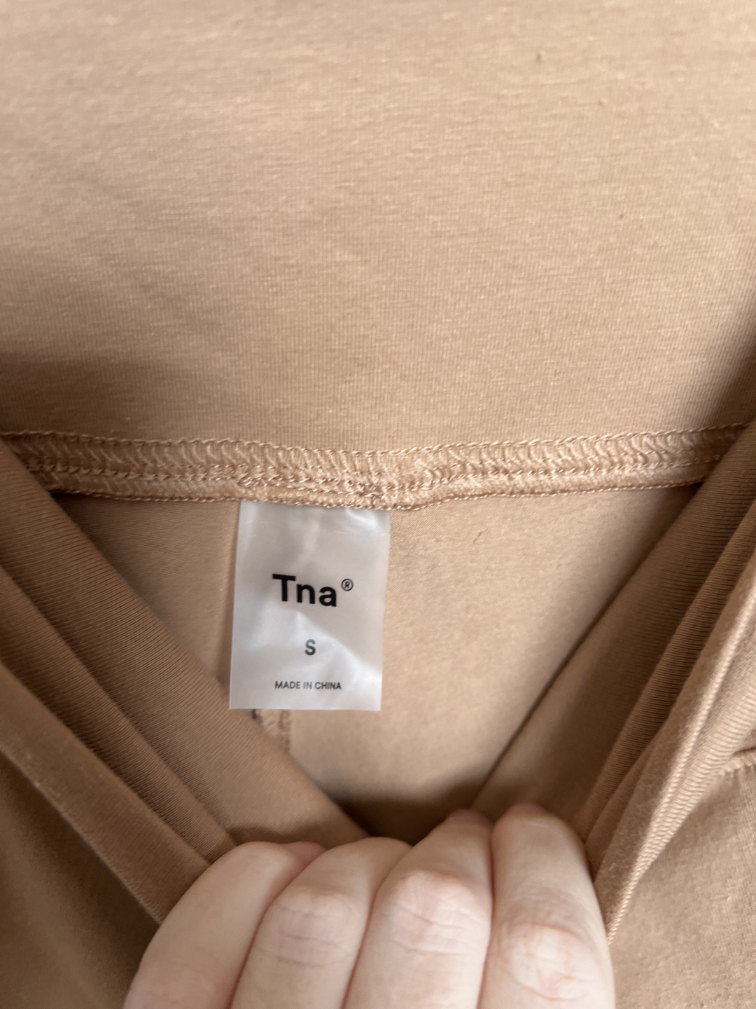 TNA Tan Flare Pants - Size Small - photo 3