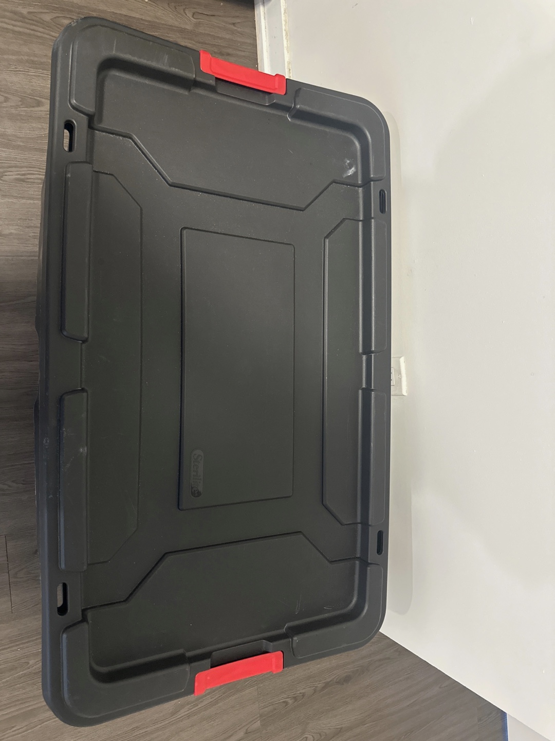 Sterilite Black Storage Box with Wheels - photo 4