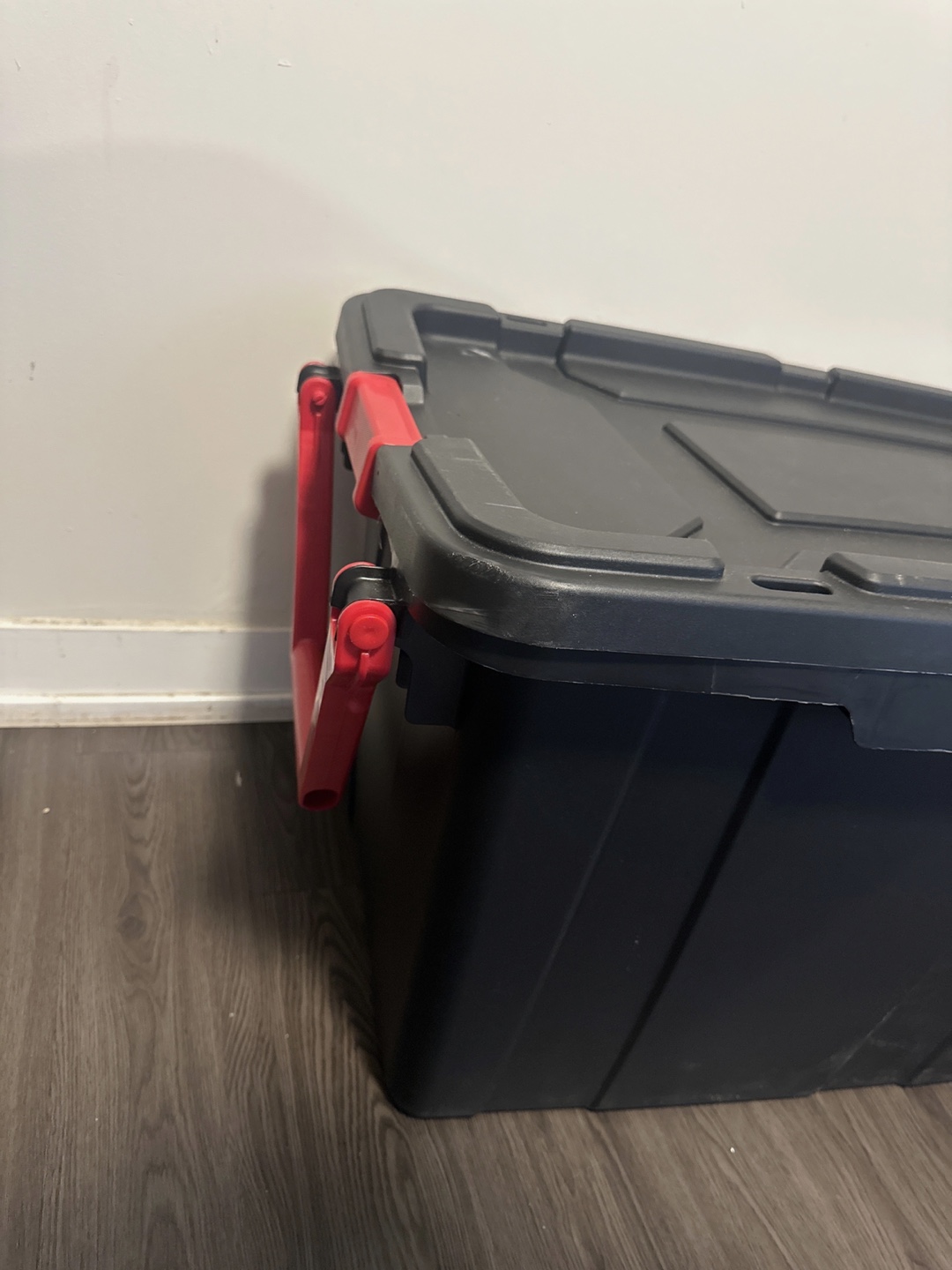 Sterilite Black Storage Box with Wheels - photo 3