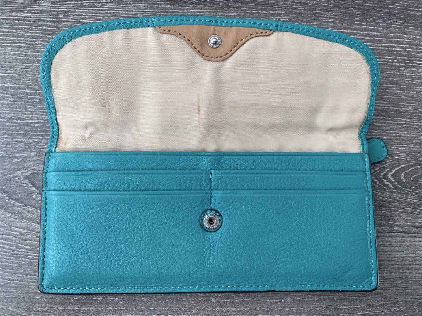 Coach Green Leather Wallet - photo 5