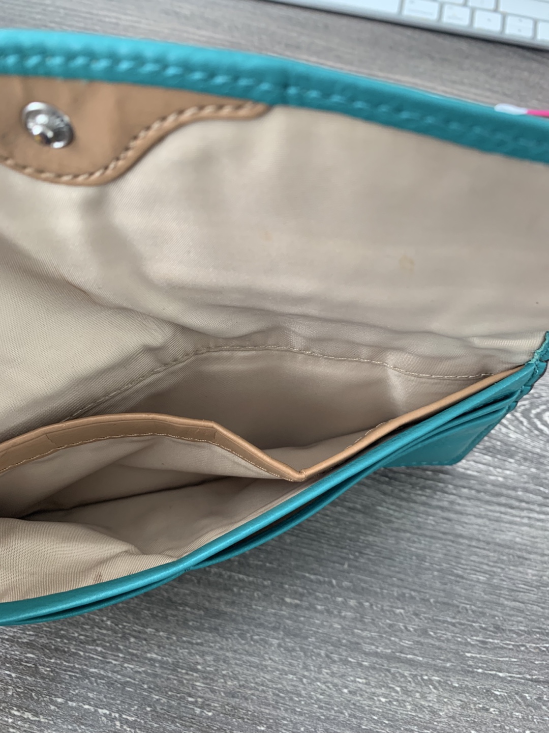 Coach Green Leather Wallet - photo 4