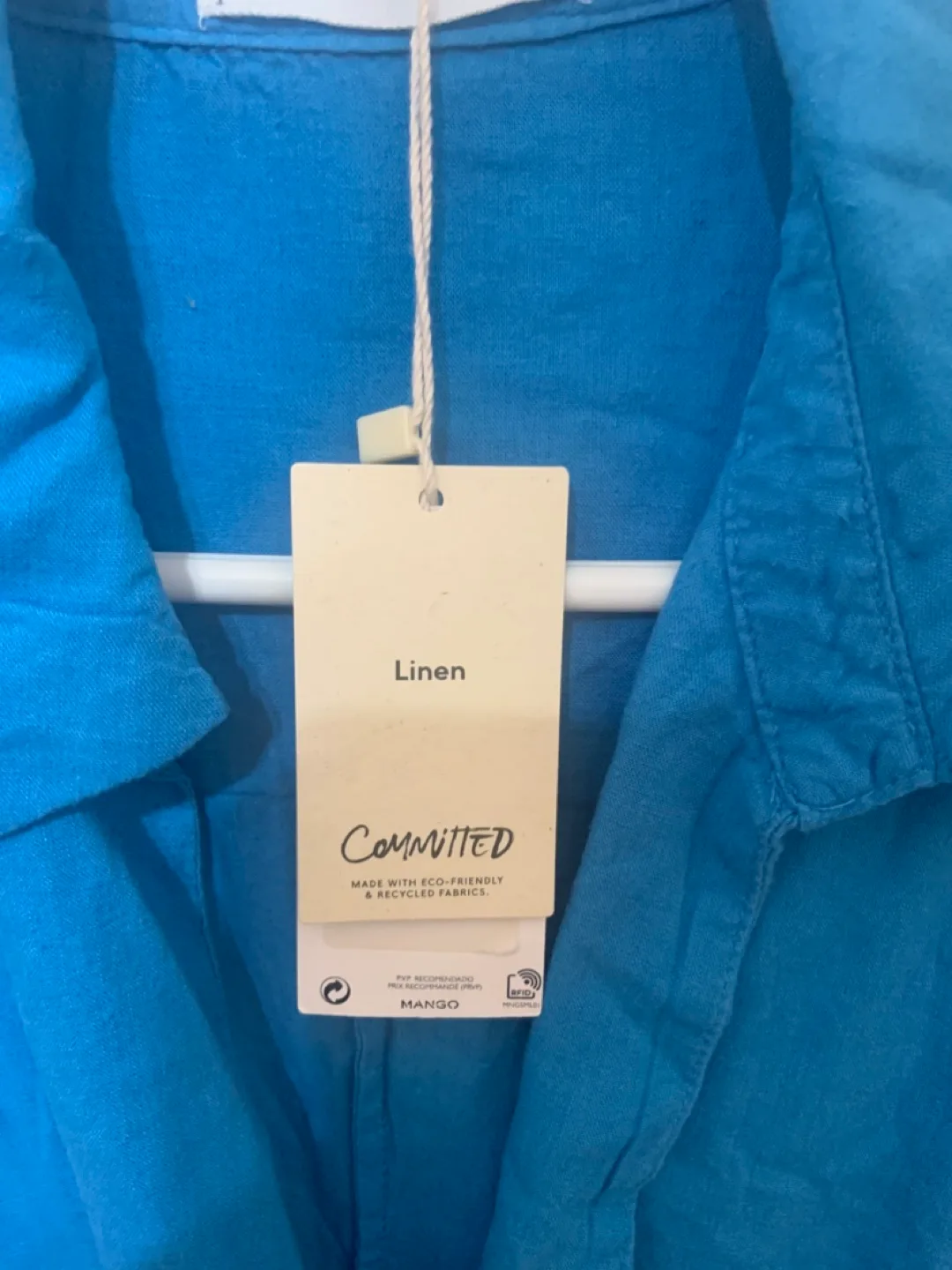 Blue Committed Linen Dress - Size XL- Blue image indicator(2)