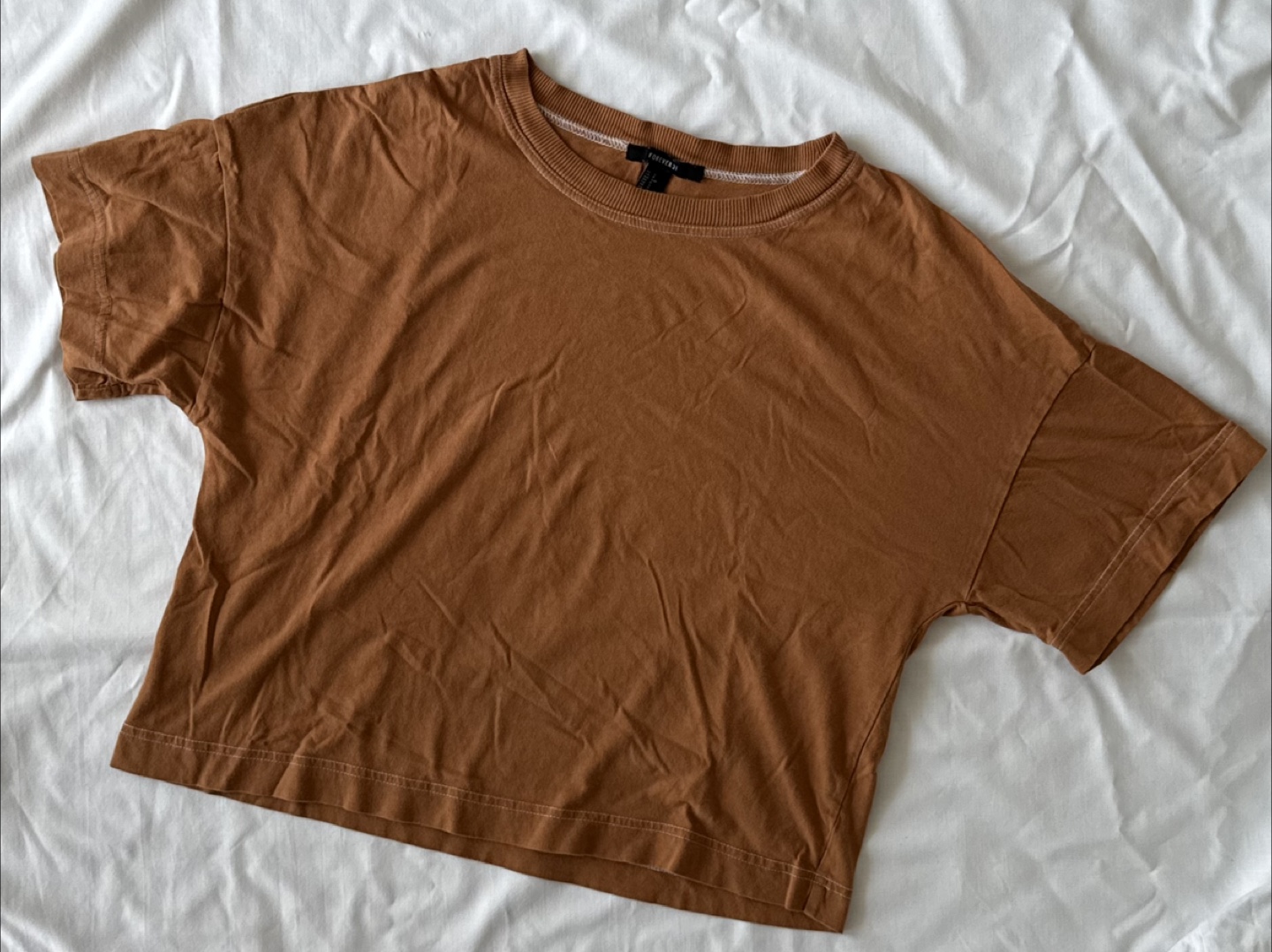 Forever 21 Orange Boxy T-Shirt - Size Small - photo 5