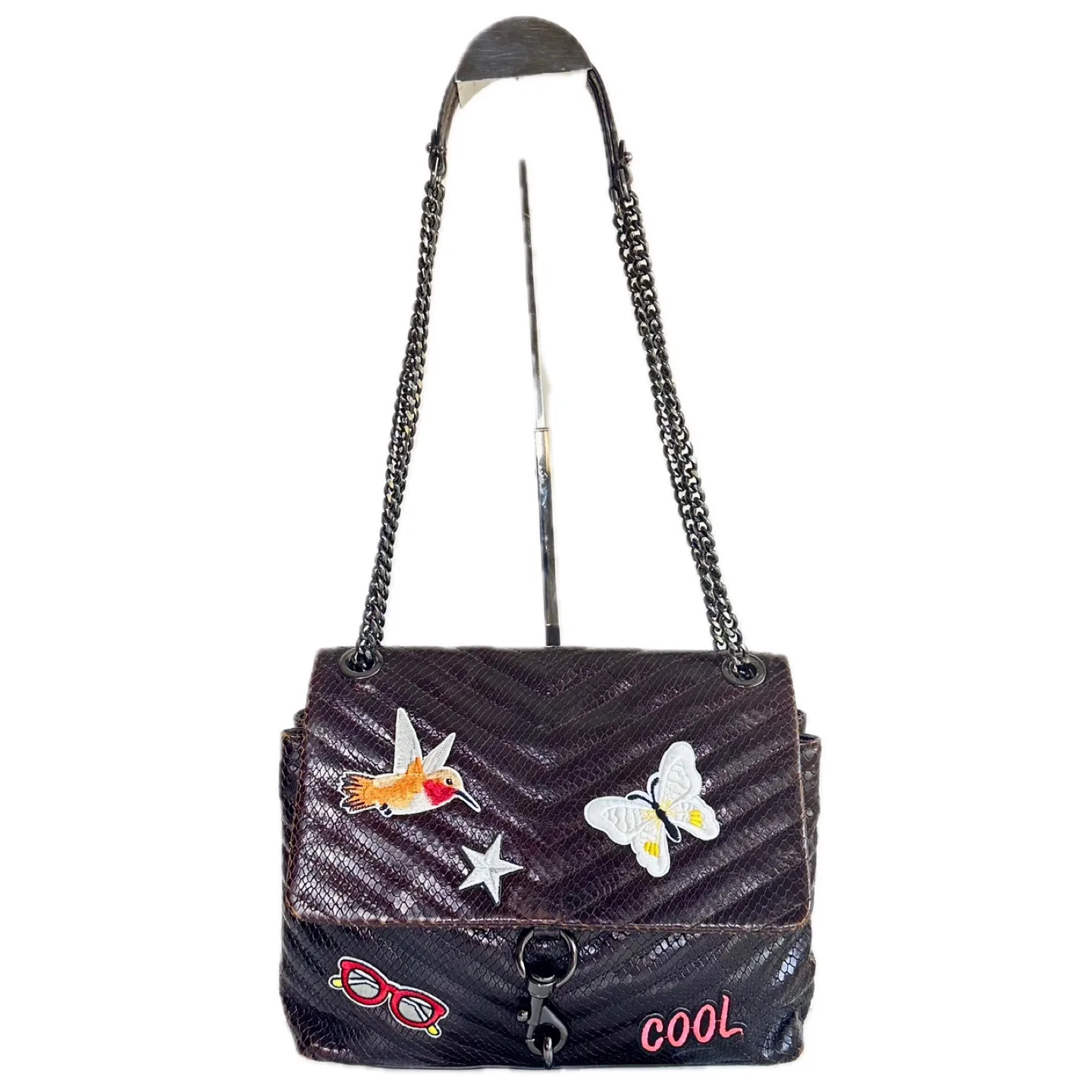 Rebecca Minkoff Brown Leather Chain Bag thumbnail