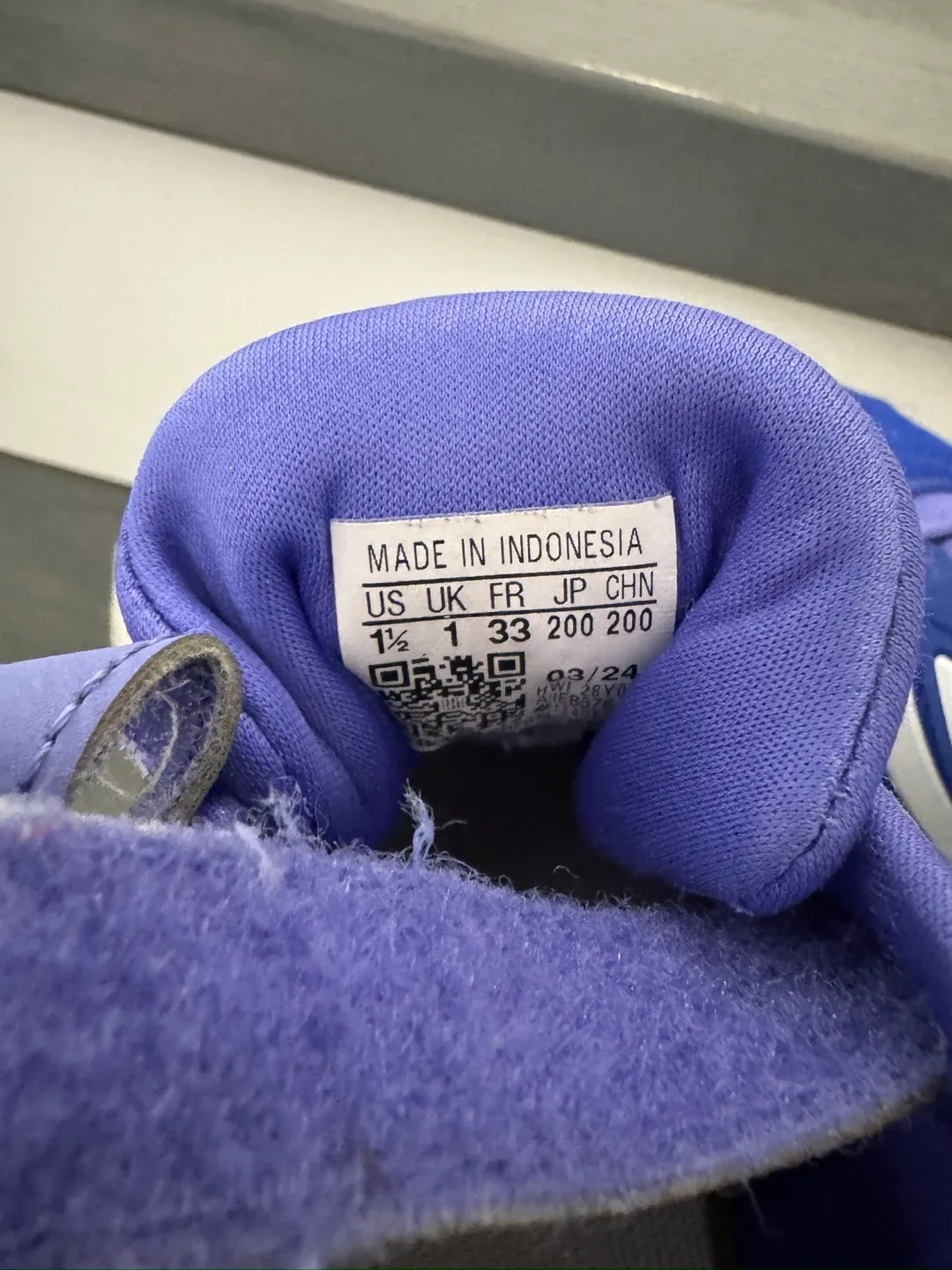 Adidas runfalcon 5 EL C shoes runners boys size 1.5Y image indicator(7)