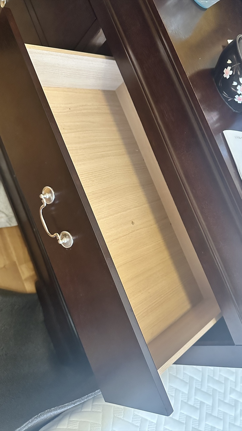 Dresser with Mirror - Dark Wood - photo 5