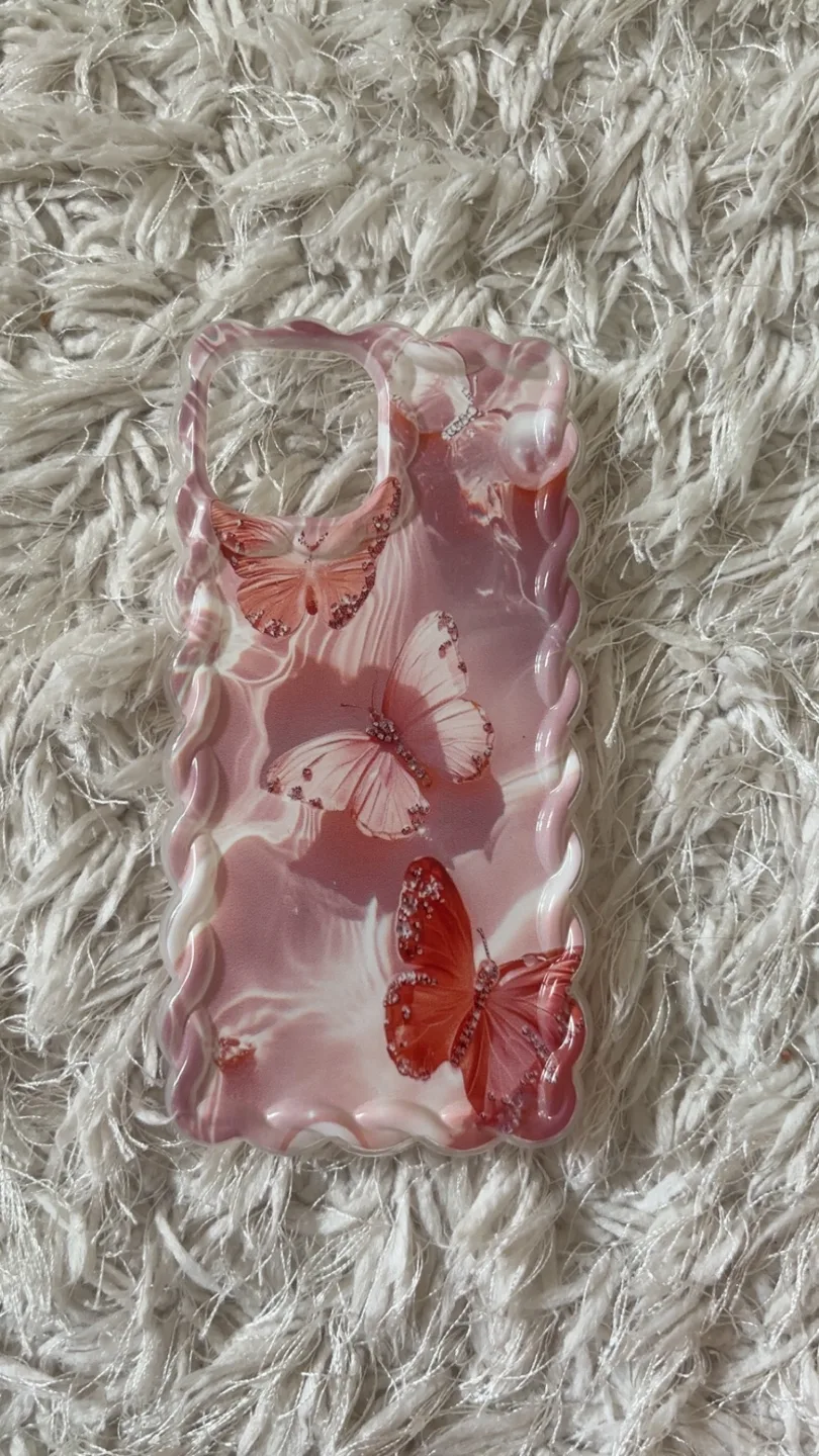 Pink Butterfly iPhone Case (iPhone 15) thumbnail