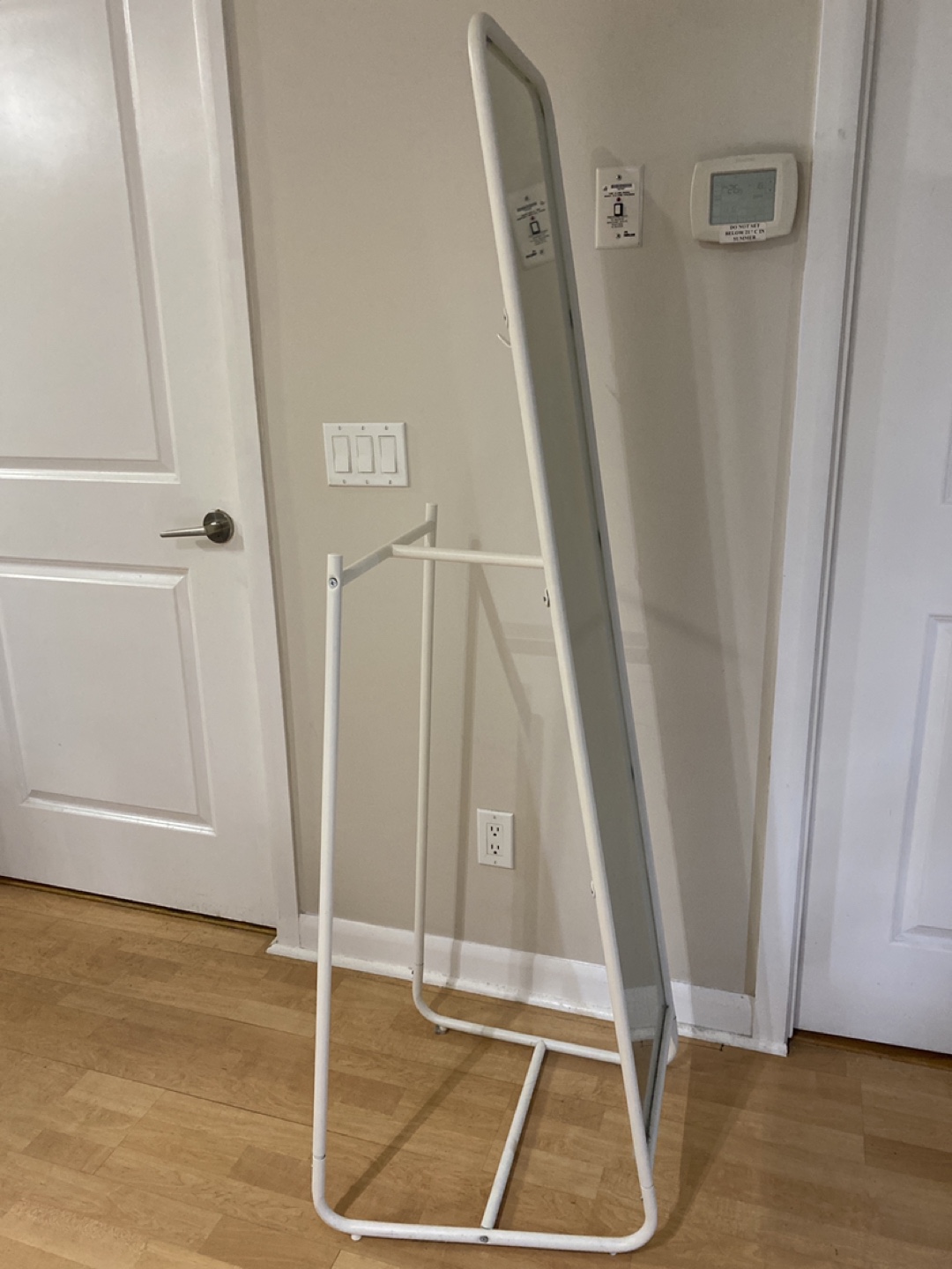 IKEA Standing Mirror - White - photo 2