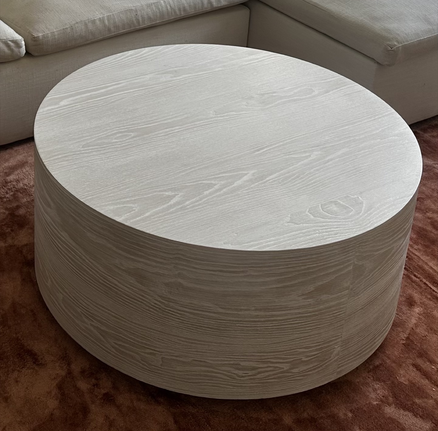 Volume Round Drum Coffee Table - West Elm - photo 3