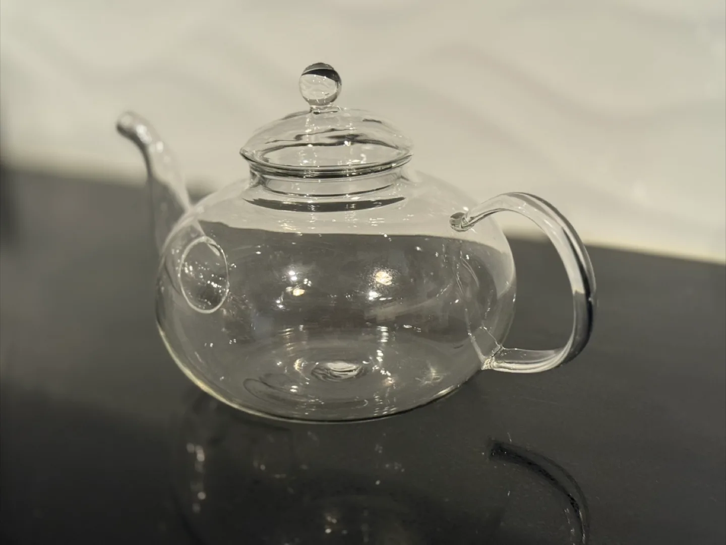 Clear Glass Teapot with Lid thumbnail