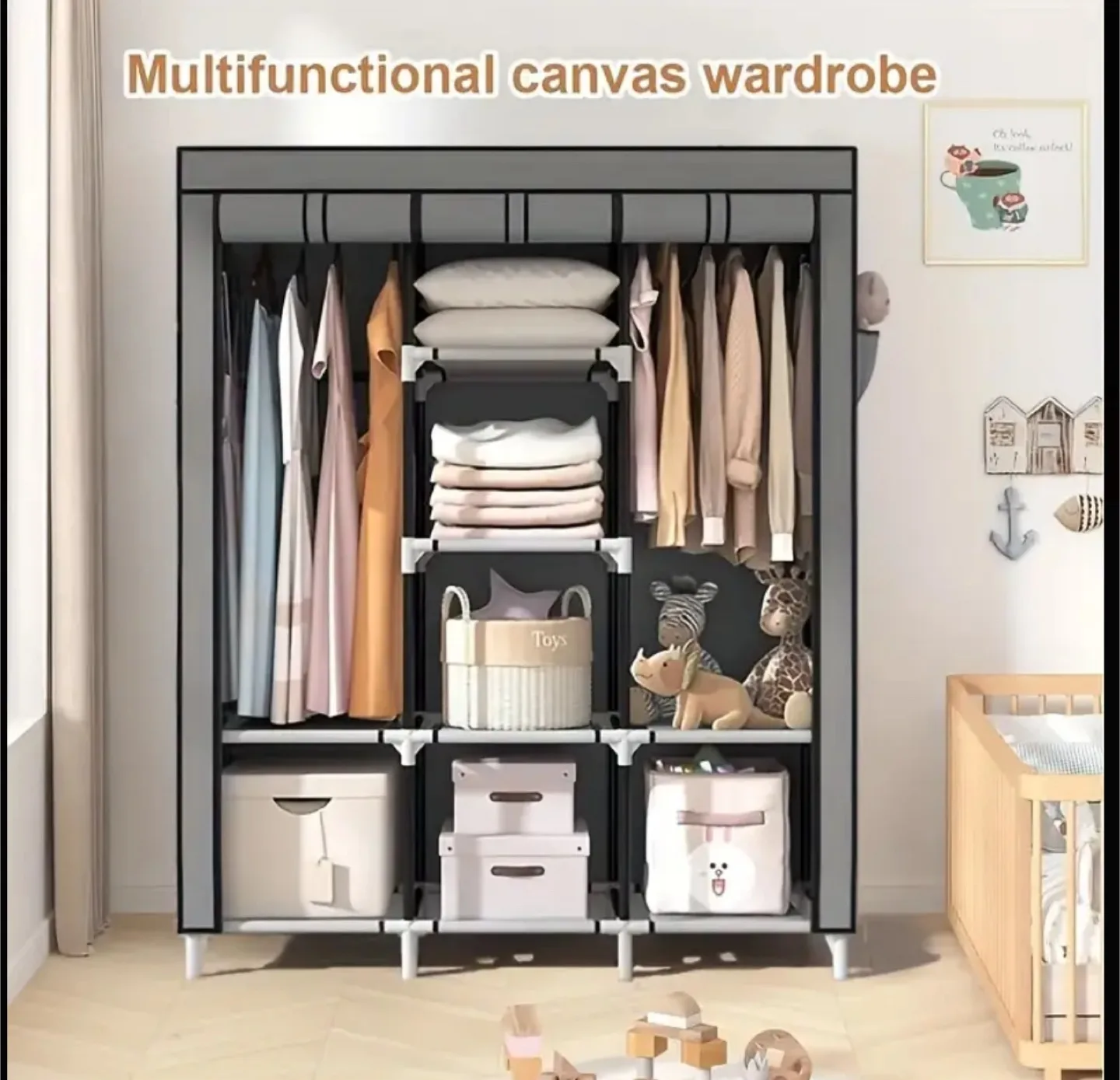Portable Large Wardrobe (Brand new in box) thumbnail