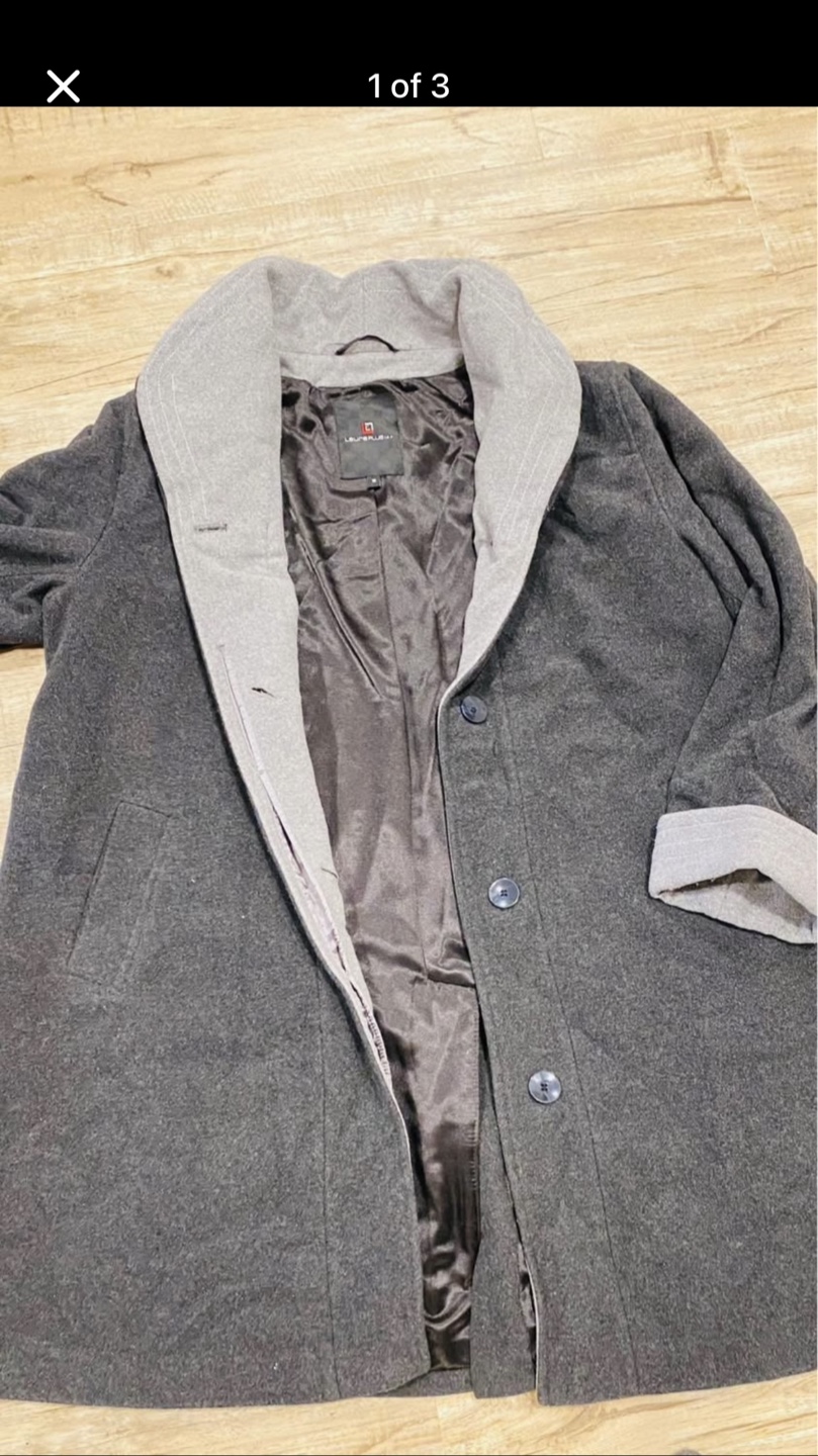 Laurence Kazar Wool Blend Coat