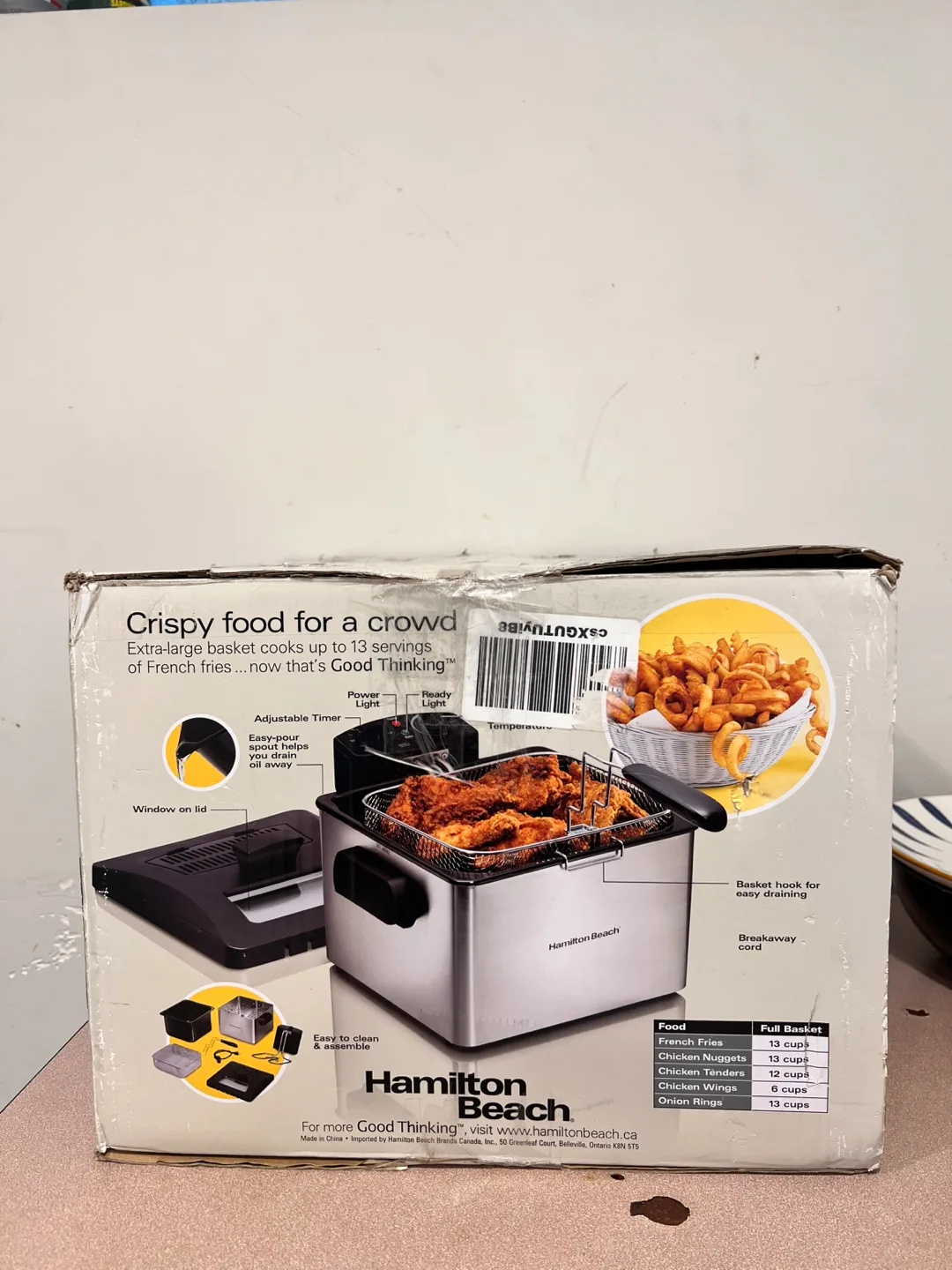 Hamilton Beach Professional-Style 5 Litre Deep Fryer OPEN BOX image indicator(2)