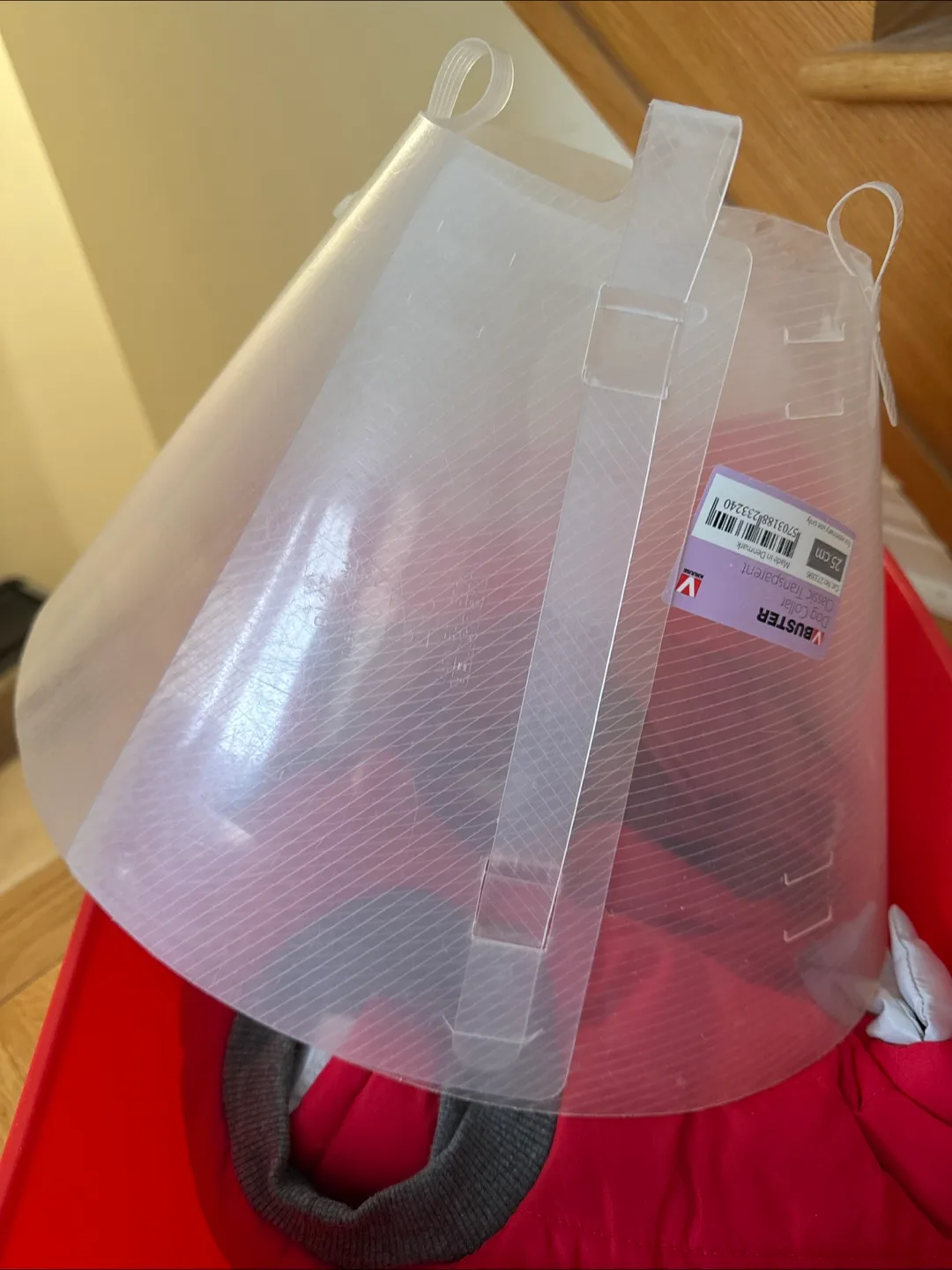 25cm Dog Collar - Classic Transparent thumbnail