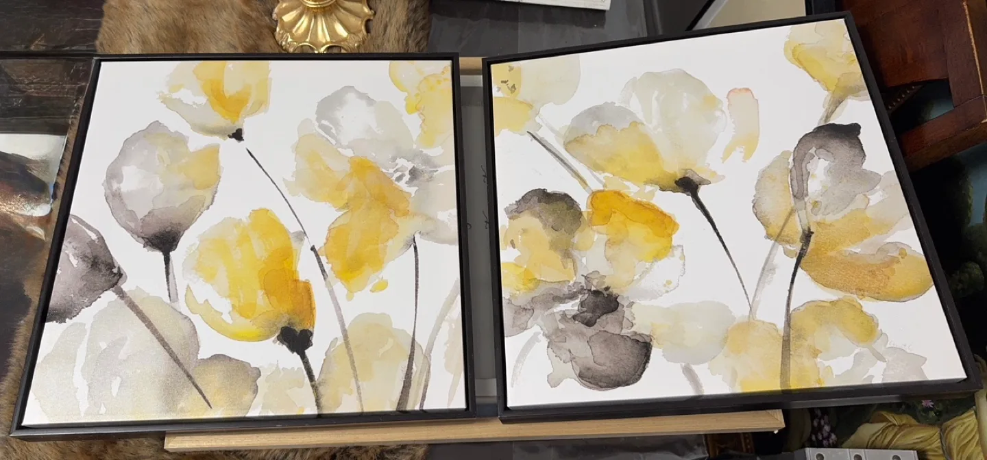 Framed Floral Prints - Set of 2 thumbnail