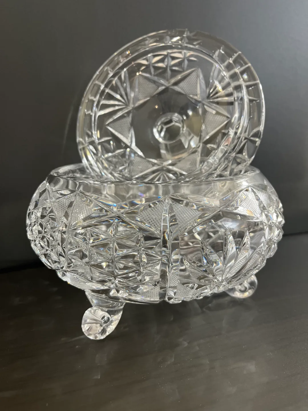 Crystal Candy Dish with Lid image indicator(5)