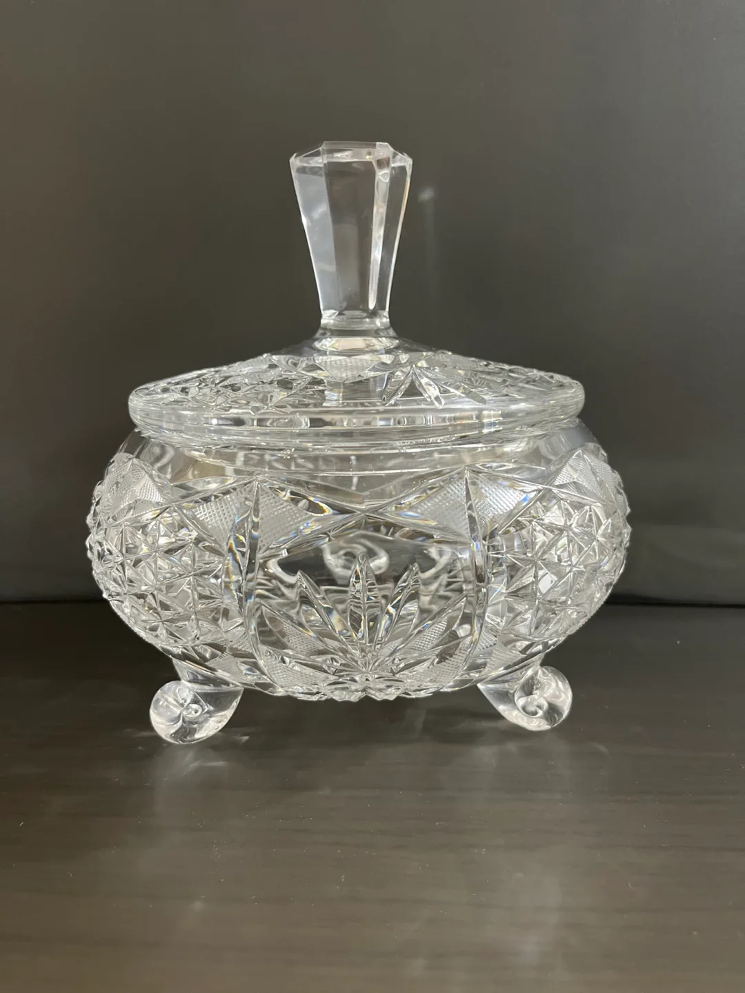 Crystal Candy Dish with Lid image indicator(8)