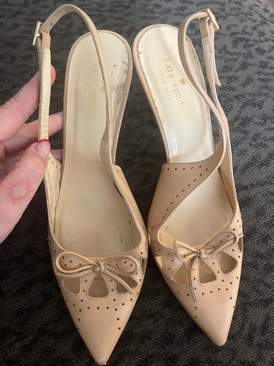 Kate Spade Slingback Heels - Size 8 thumbnail