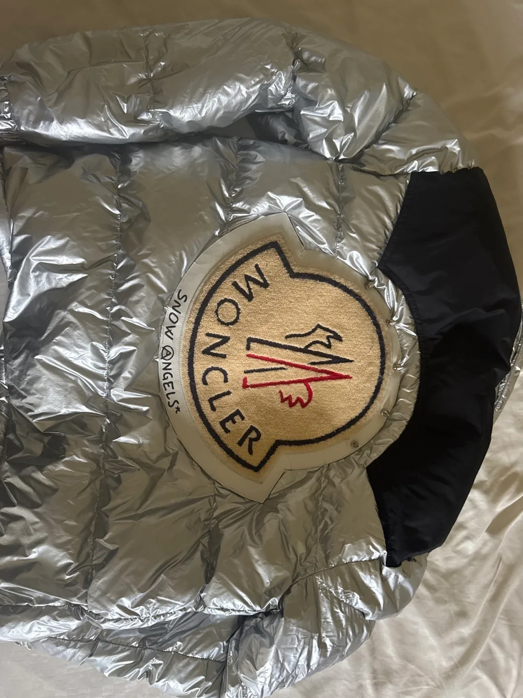 Moncler Silver Puffer Jacket image indicator(4)