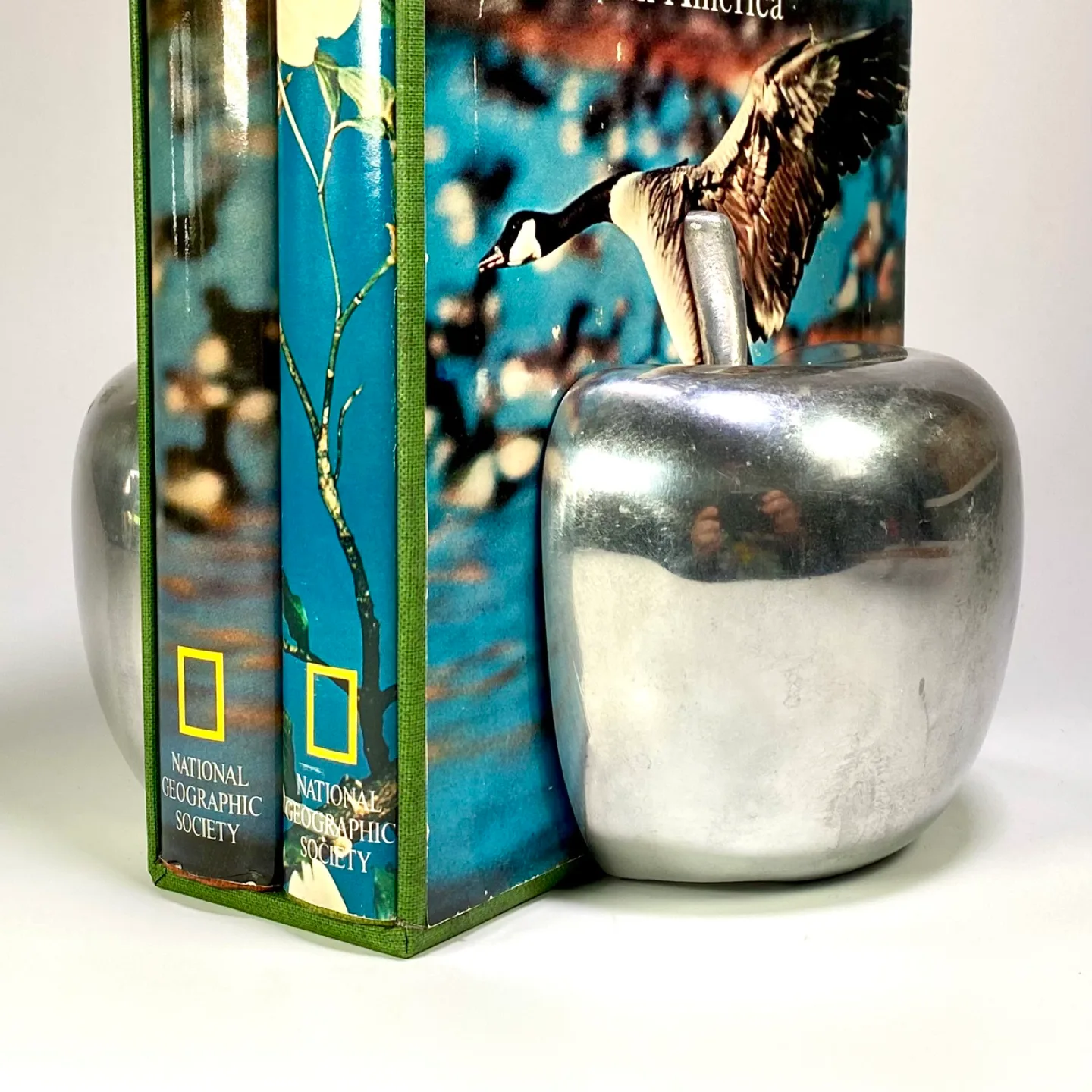 Chrome Apple Bookends thumbnail