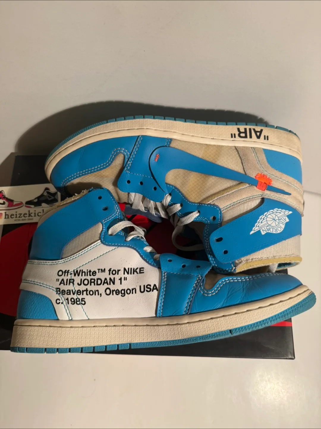 Jordan 1 High Off White UNC size 9.5 image indicator(6)