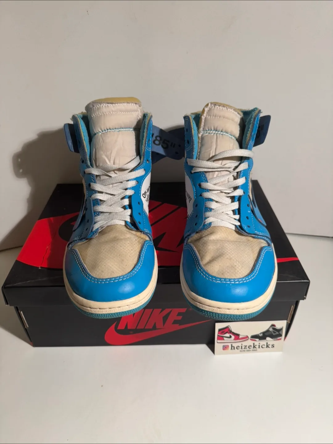 Jordan 1 High Off White UNC size 9.5 image indicator(3)