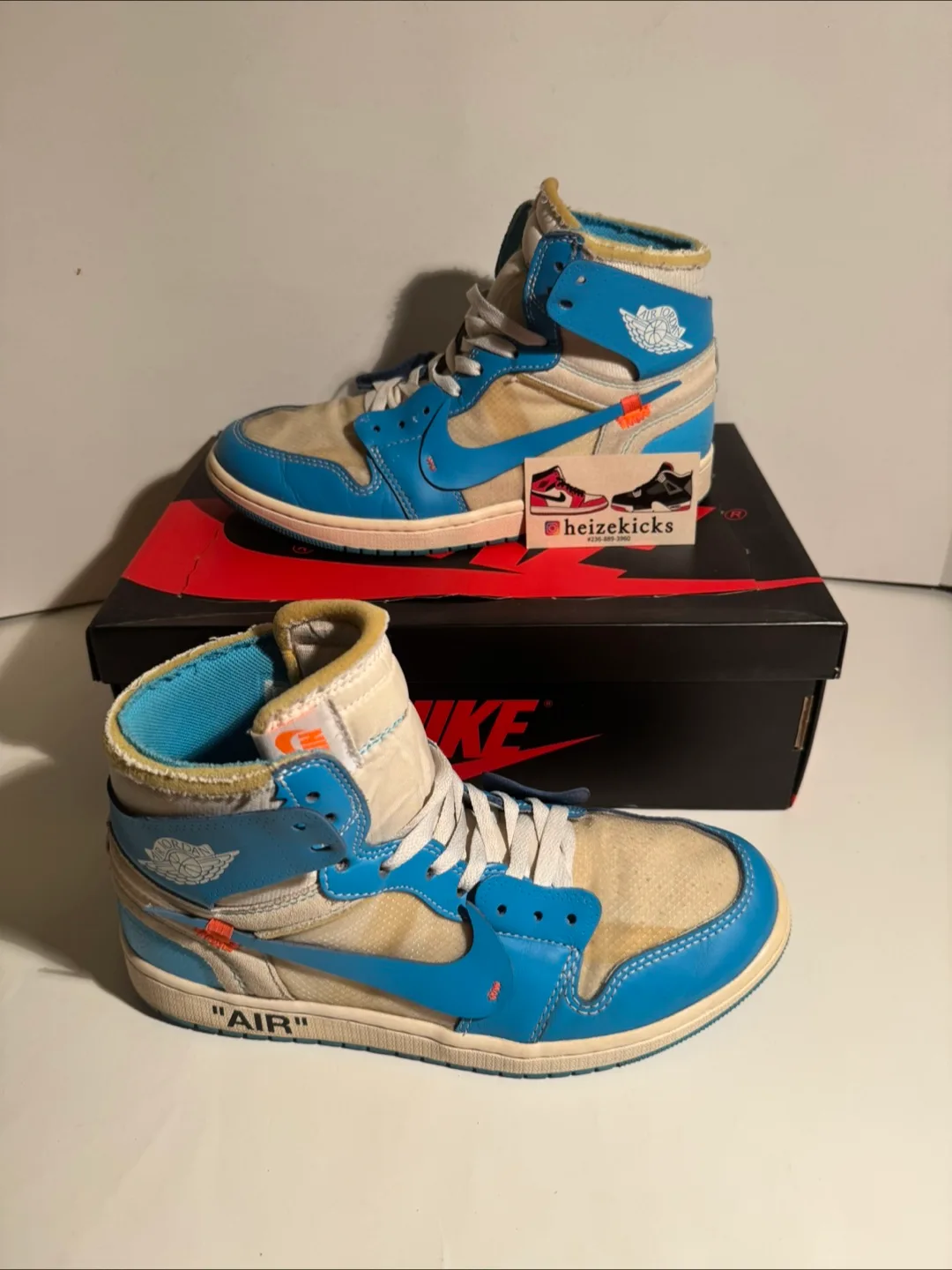 Jordan 1 High Off White UNC size 9.5 image indicator(2)