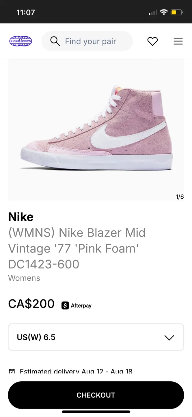 Nike Blazer Mid Vintage '77 Pink Foam thumbnail