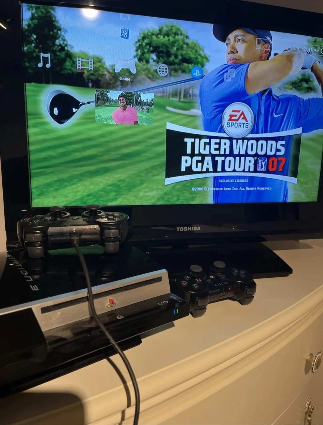 Sony PlayStation 3 PS3 Bundle, 3 Controllers In Box-Works great! image indicator(6)