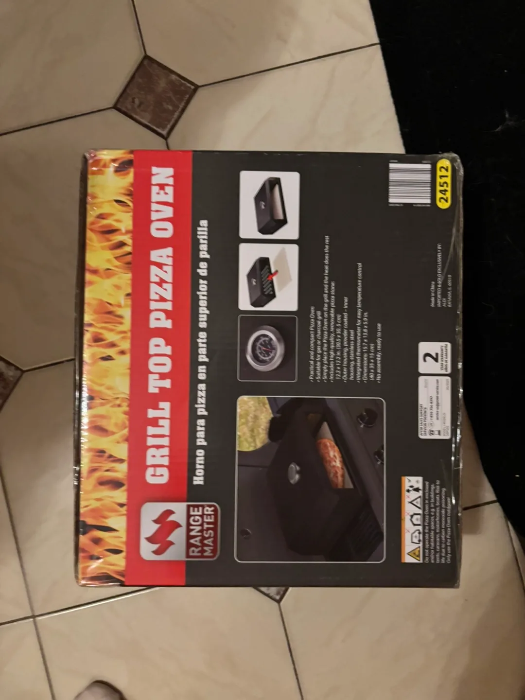 Giftable!! BNIB Range Master Grill Top Pizza Oven image indicator(2)