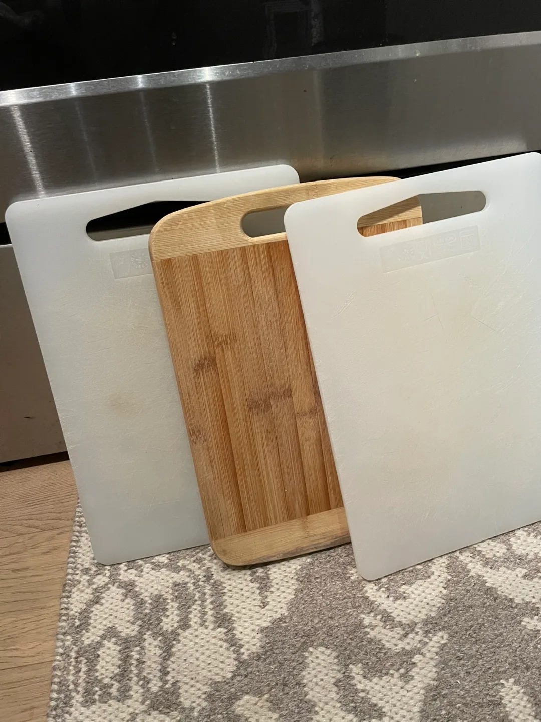 Cutting Boards (2 White, 1 Bamboo) thumbnail