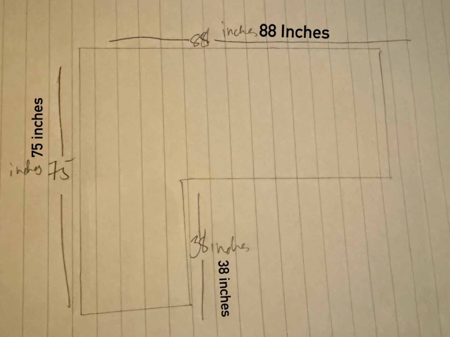 Beige Sectional Sofa (88x75 inches) - photo 2