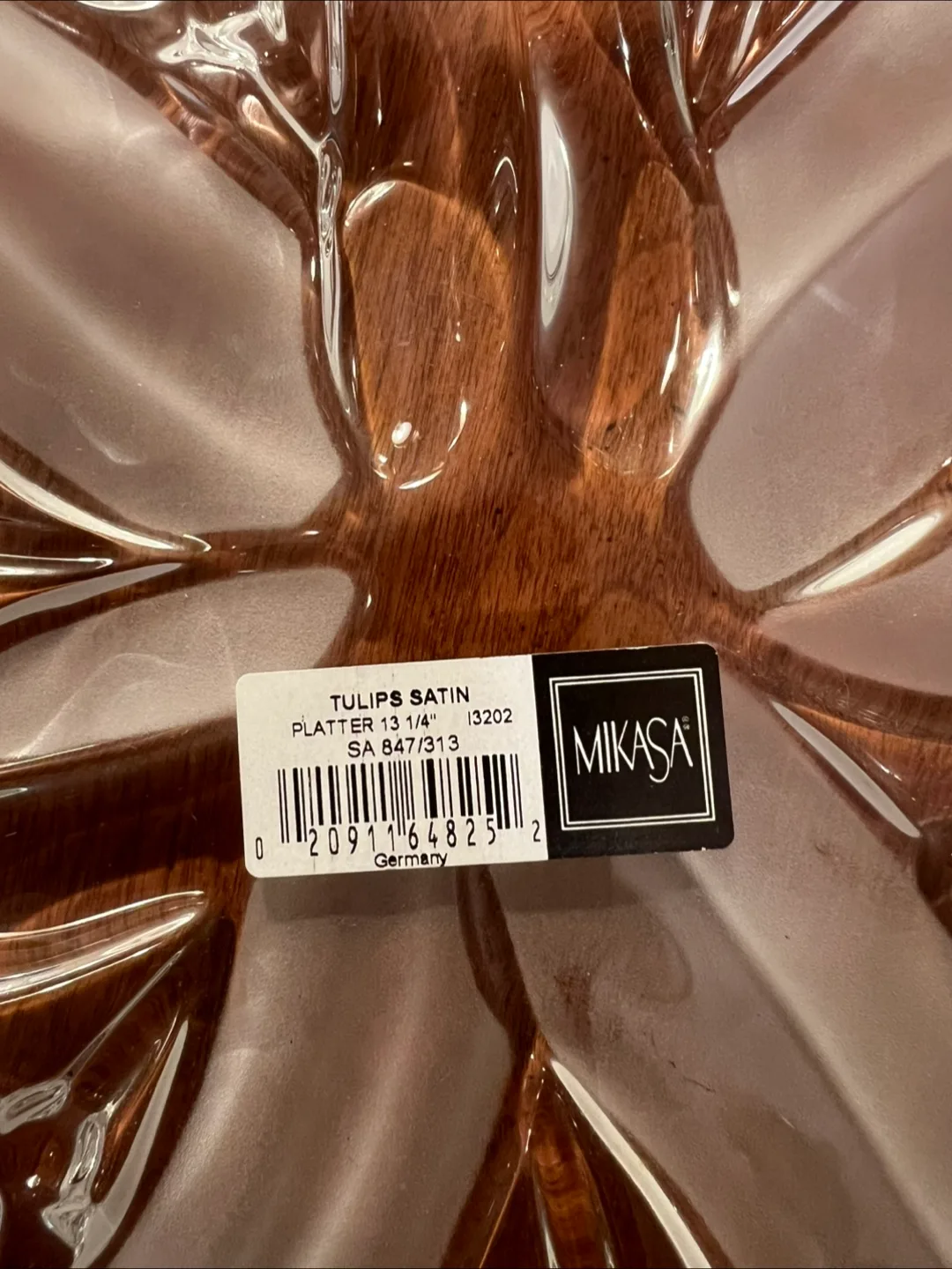 Mikasa Tulips Satin Platter 13 1/4" image indicator(2)