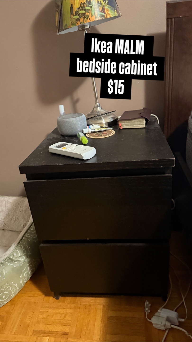 IKEA Malm Bedside Table - Black - photo 2