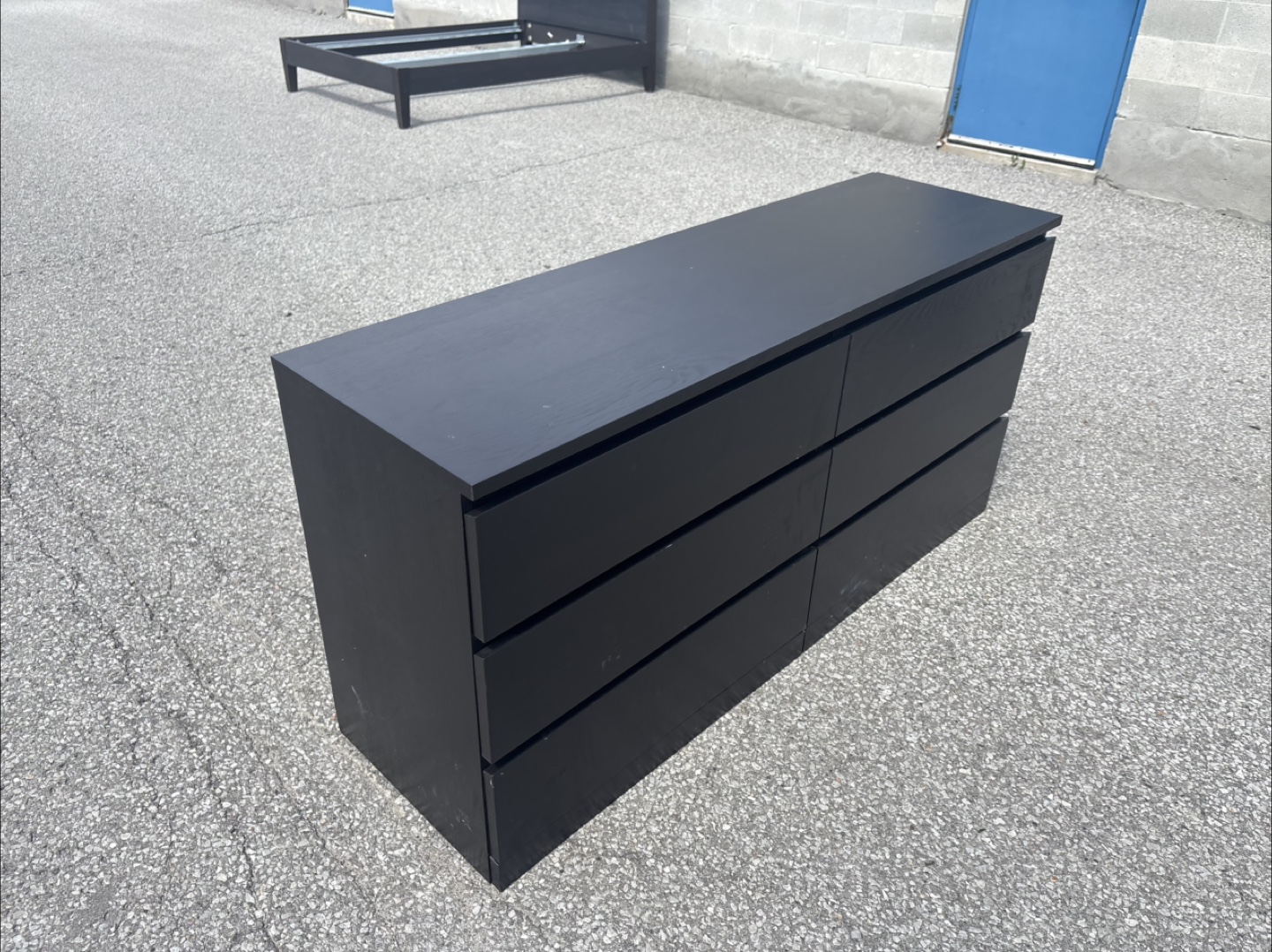 FREE DELIVERY✅ • DARK BROWN/BLACK WOOD DRESSER / DRAWER - photo 2