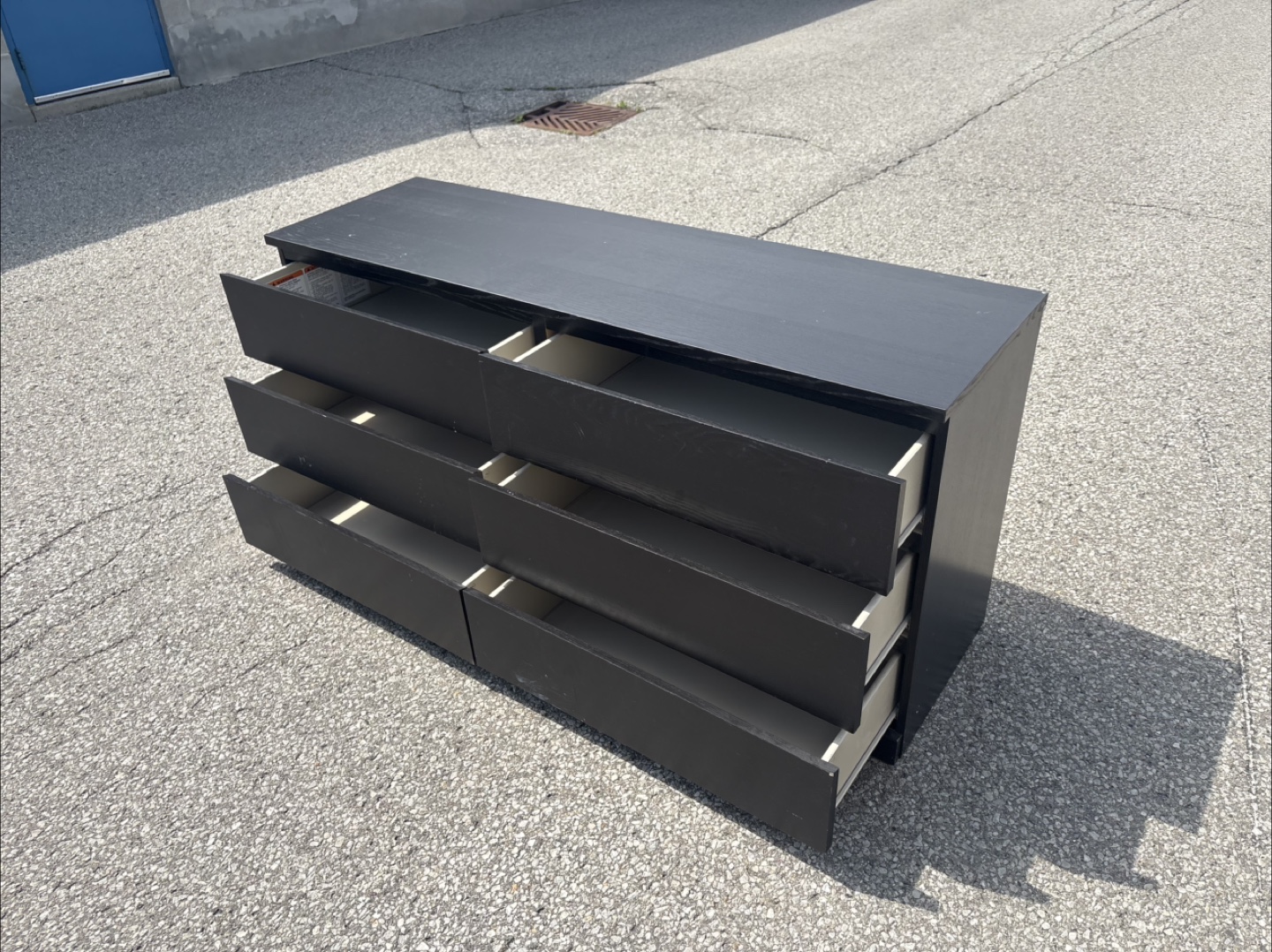 FREE DELIVERY✅ • DARK BROWN/BLACK WOOD DRESSER / DRAWER - photo 4