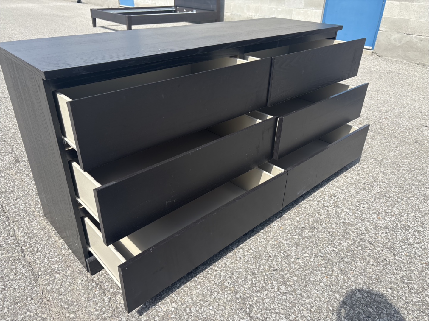 FREE DELIVERY✅ • DARK BROWN/BLACK WOOD DRESSER / DRAWER - photo 5