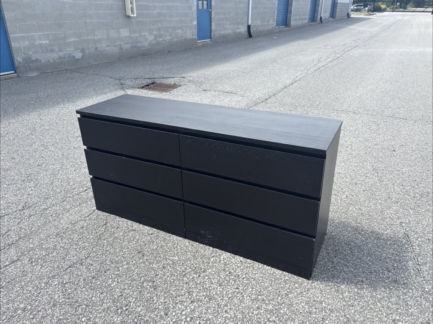 FREE DELIVERY✅ • DARK BROWN/BLACK WOOD DRESSER / DRAWER - photo 3