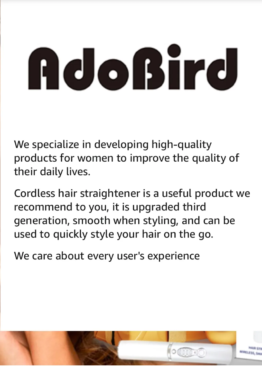 Adobird 2-in-1 Cordless Hair Straightener image indicator(4)