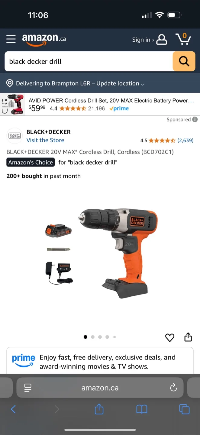BLACK+DECKER 20V MAX Cordless Drill Kit thumbnail