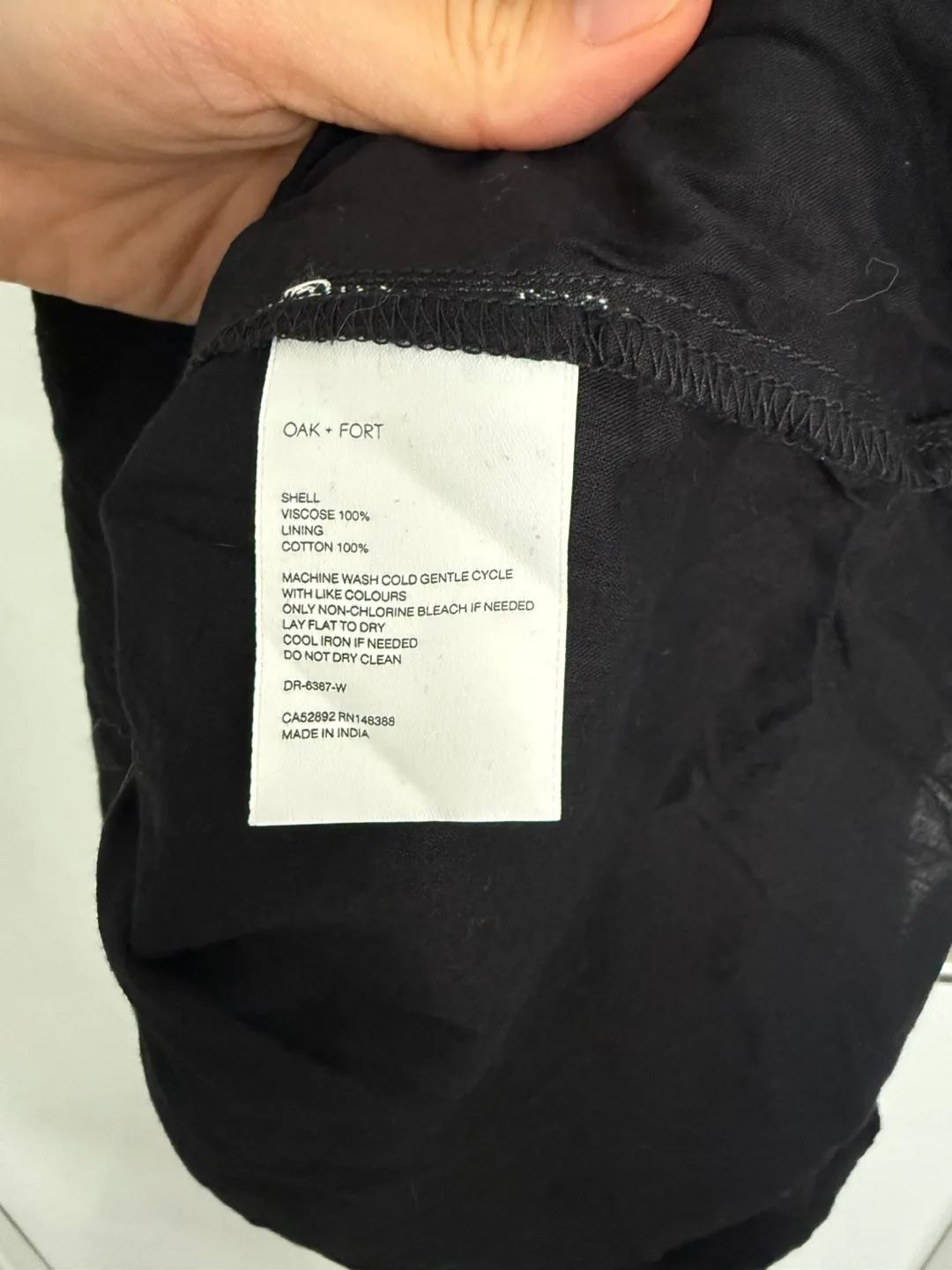 Oak + Fort Black Dress - Size S image indicator(3)