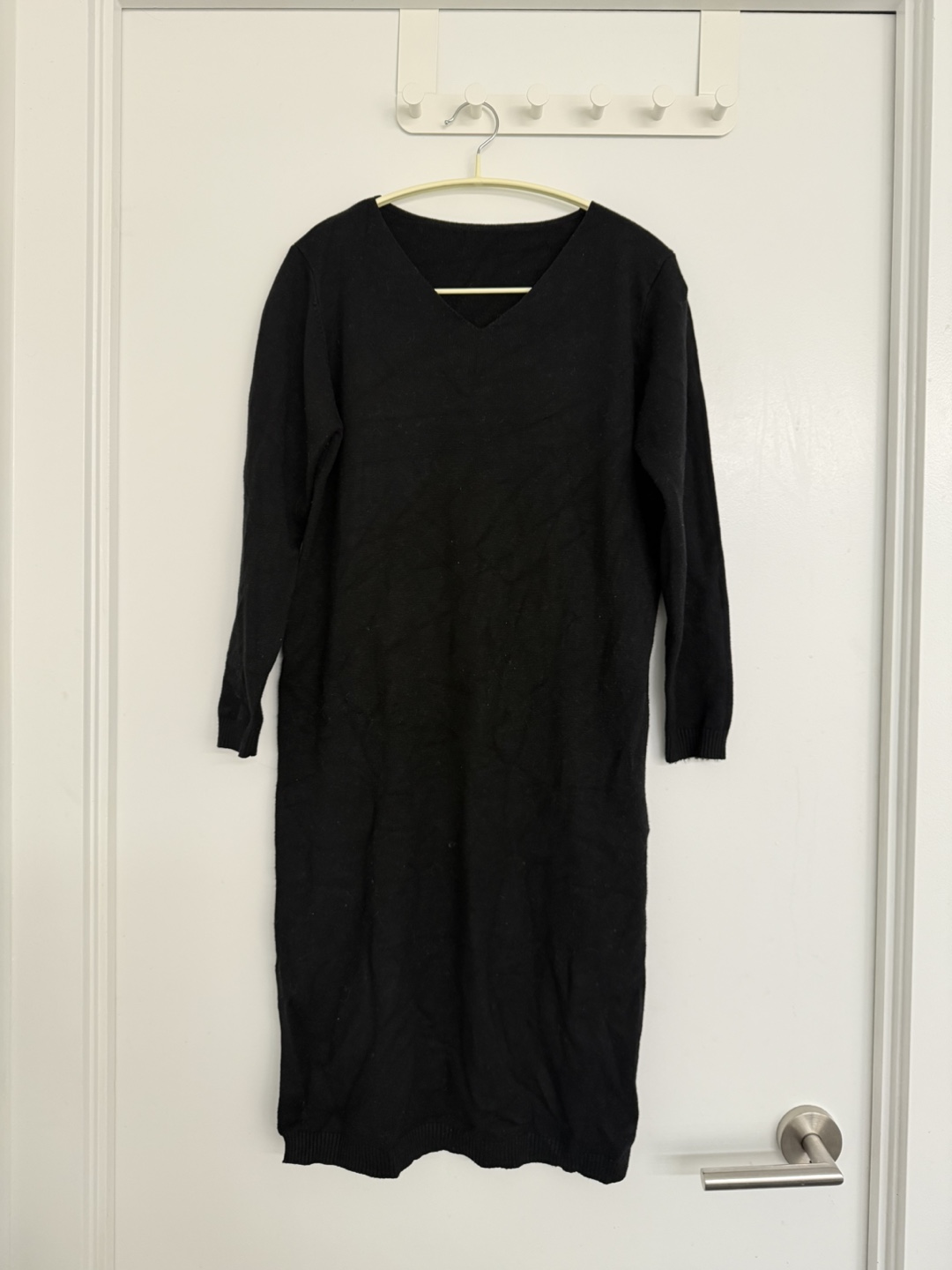 Black Knit Dress - Size Small